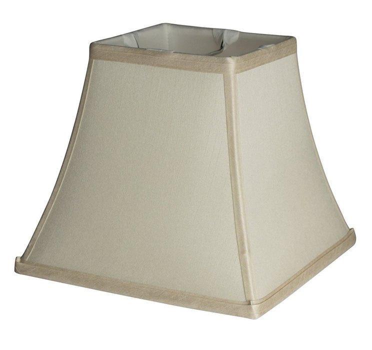 Square 9-inch Softback Bell Lampshade, Faux Slik, Spider