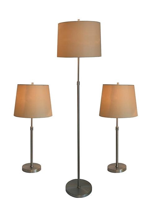 Cooper 3-piece Adjustable Floor and Table Lamps - 2 Finishes
