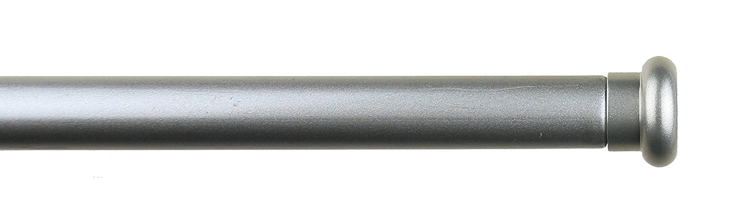 5/8-inch Diameter Button Adjustable Single Drapery Curtain Rod