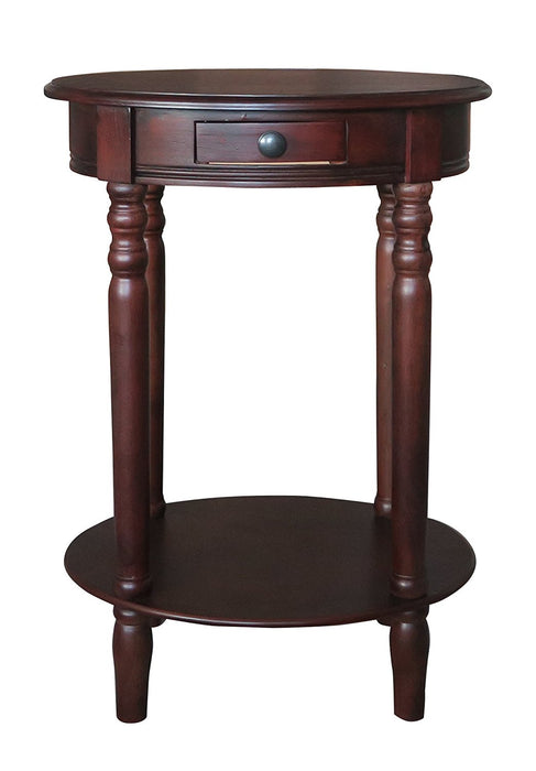 Woodbury Oval Accent Table with Drawer - 6 Finishes