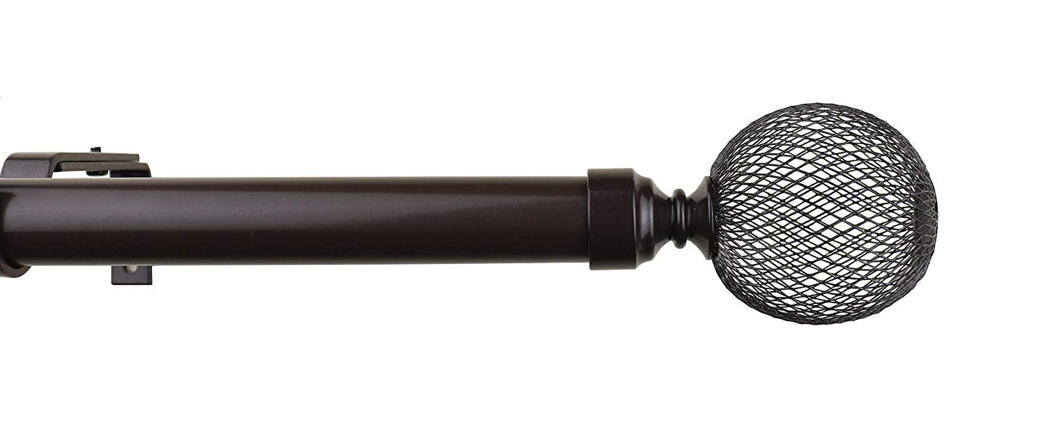 Urbanest 1-inch Diameter Columbia Adjustable Single Drapery Curtain Rod