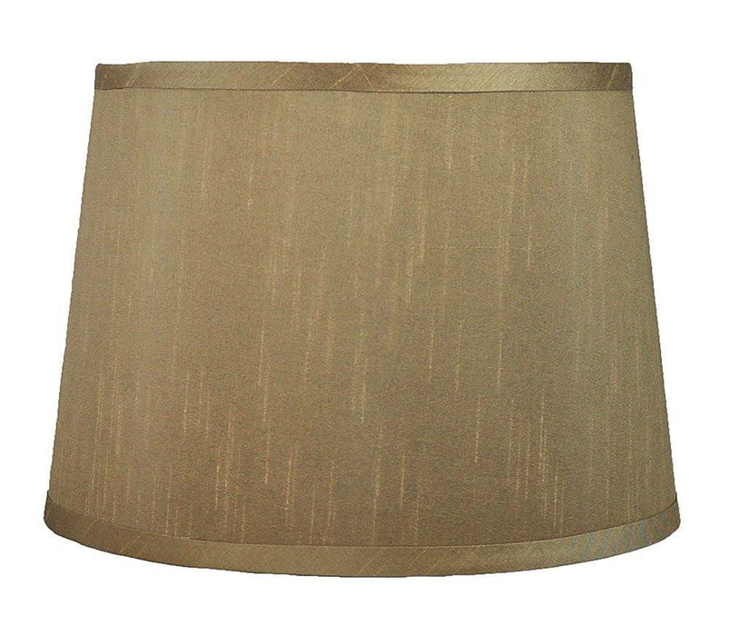 French Drum Faux Silk 12-inch Lampshade - 9 Colors