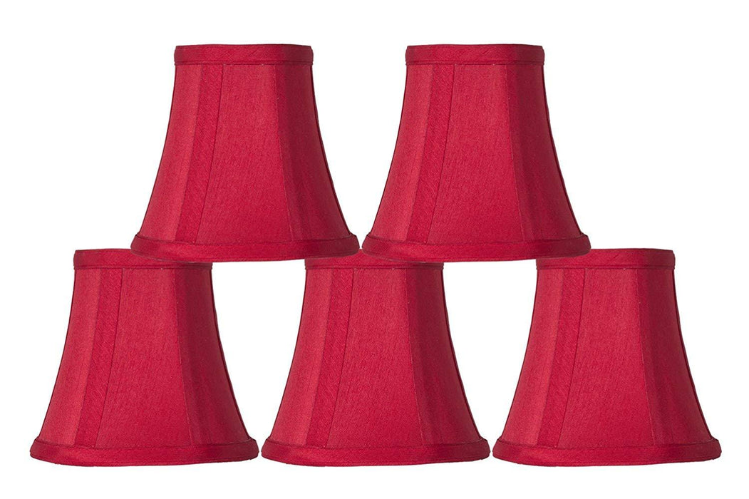 Silk 5-inch Bell Chandelier Lamp Shade - 9 Colors