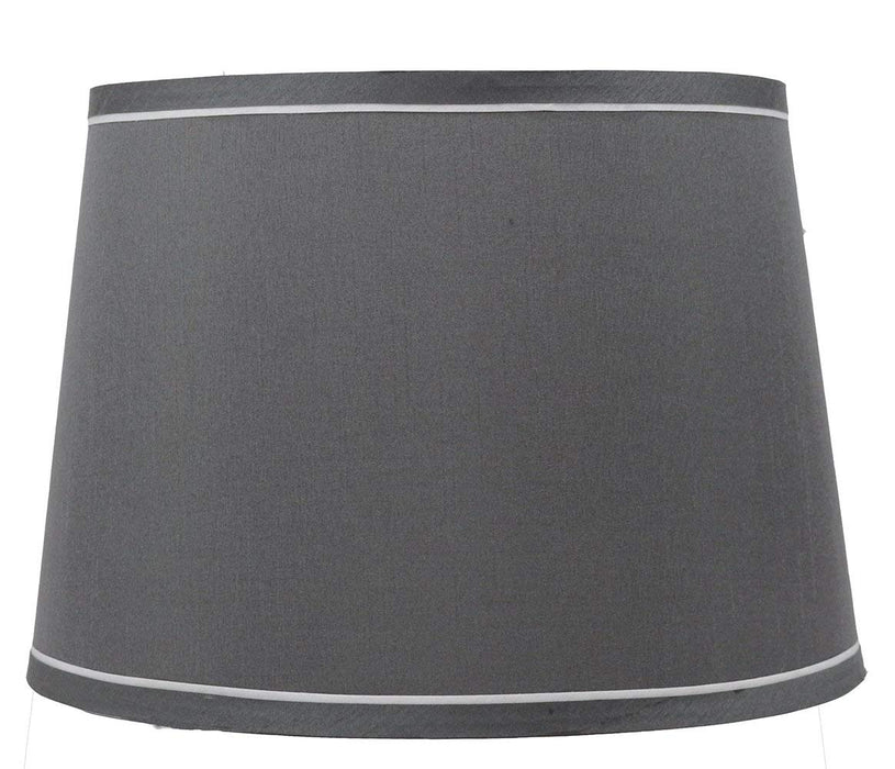 French Drum With White Trim, 12" Lampshade