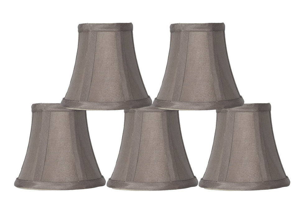 Silk 5-inch Bell Chandelier Lamp Shade - 9 Colors