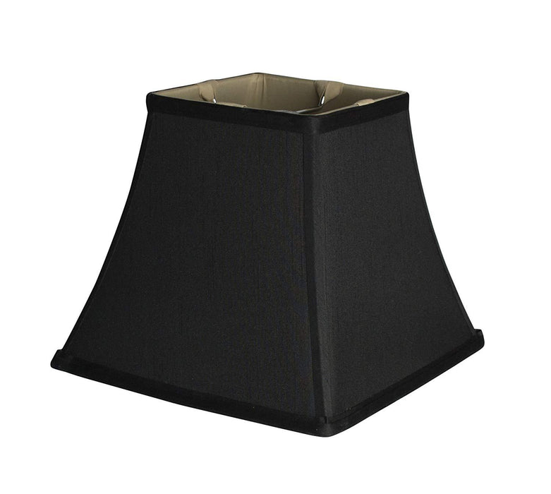 Square 9-inch Softback Bell Lampshade, Faux Slik, Spider