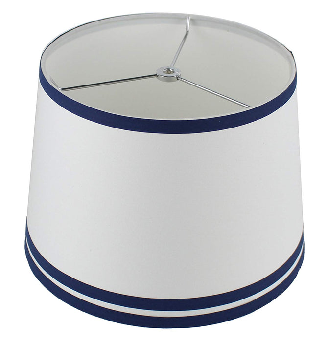 Urbanest White with Double Trim French Drum Lampshade