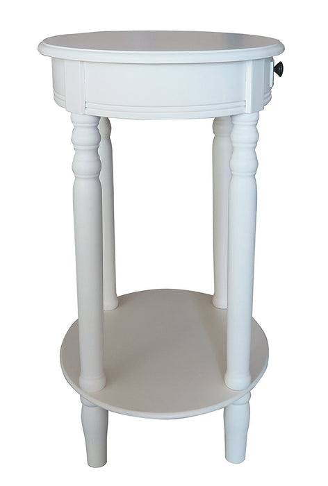 Woodbury Oval Accent Table with Drawer - 6 Finishes
