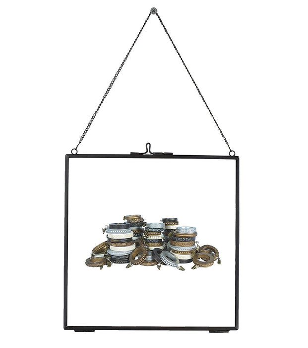 Brixton Brass and Glass Hanging Picture Frame