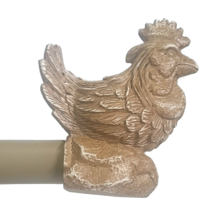 3/4-inch Rooster Adjustable Curtain Rod
