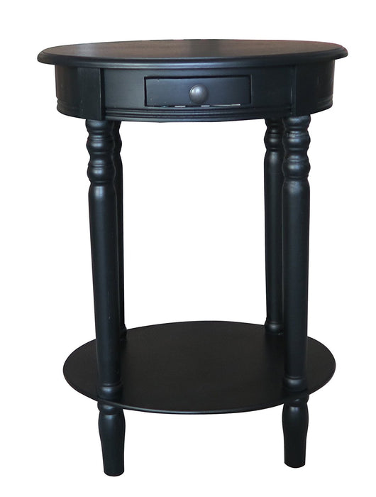 Woodbury Oval Accent Table with Drawer - 6 Finishes