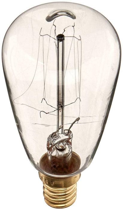 Squirrel Cage Incandescents Teardrop Vintage Edison Bulb, E12 Candelabra Base, 25 Watt