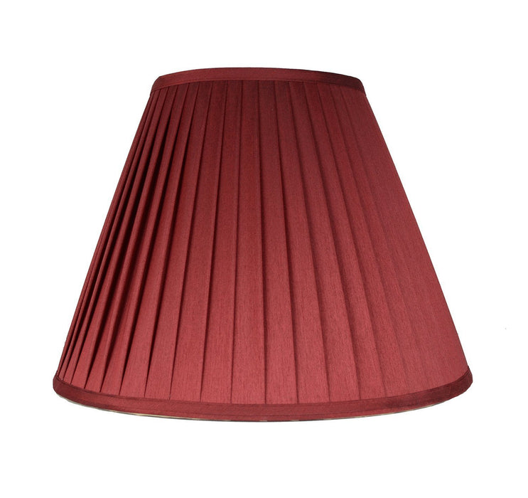 Softback Faux Silk Empire Side Pleat 16-inch Lamp Shade - 4 Colors