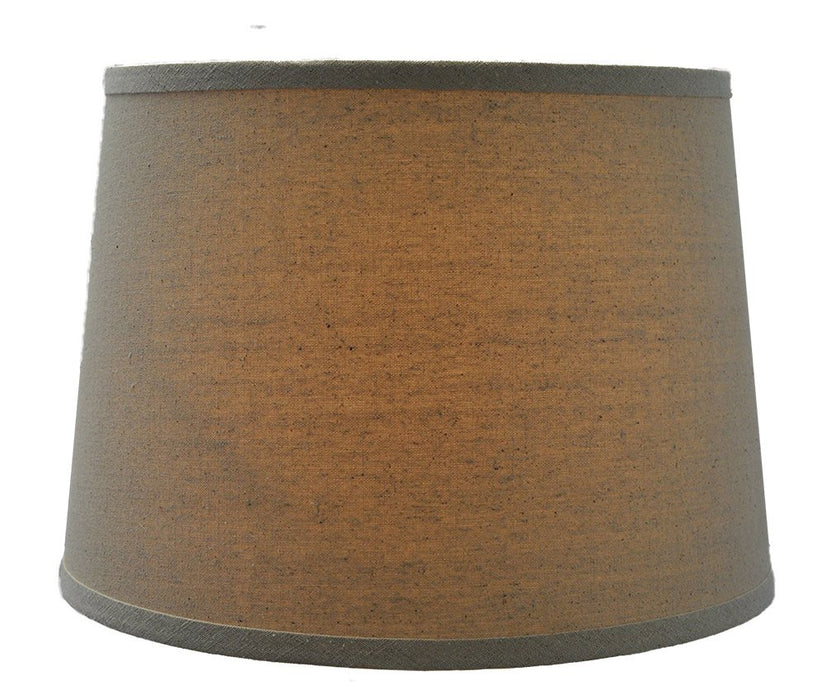 Natural Linen Drum Lampshade, 12-inch By 14-inch By 10-inch, Spider