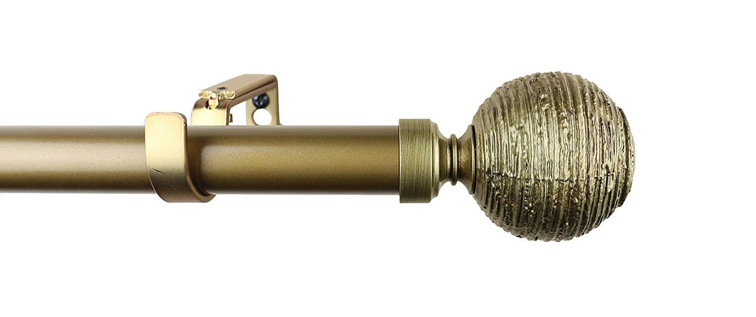 1-inch Diameter Favo Adjustable Single Drapery Curtain Rod