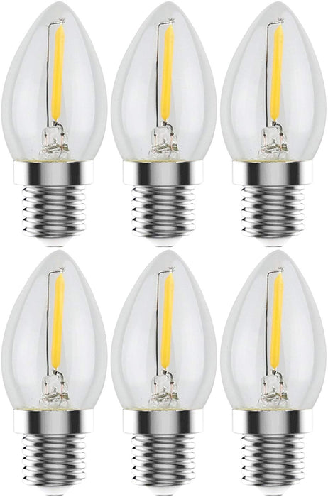 Urbanest C7 E12 LED Filament Edison-style Light Bulb, 1 Watt 15W Equivalent