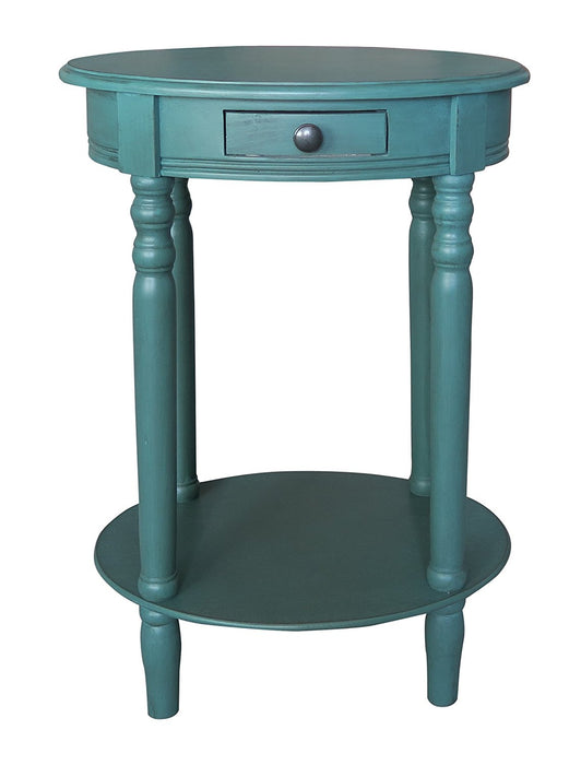 Woodbury Oval Accent Table with Drawer - 6 Finishes