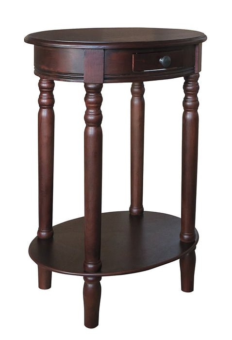 Woodbury Oval Accent Table with Drawer - 6 Finishes