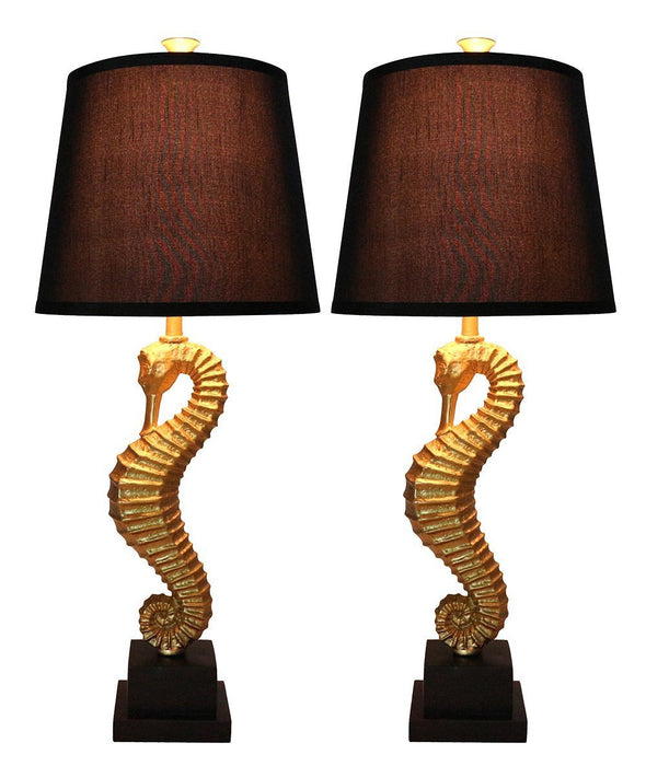 Set of 2 Seahorse Table Lamps