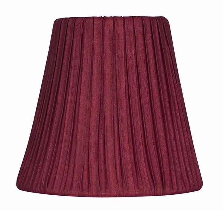 Box Pleated 5-inch Chandelier Lamp Shade - 7 Colors