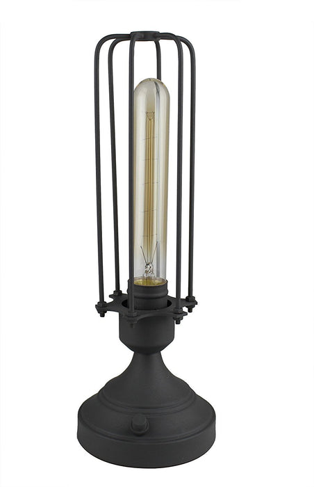Burnham Industrial Cage Table Lamp