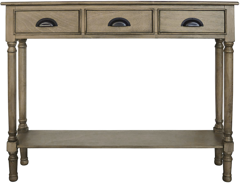 Burlington Console Table with 3 Drawers, 32-inch Tall, 39 1/2-inch Wide, 9-inch Deep