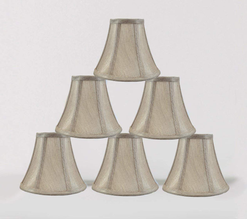Urbanest 1100848c 3x6x5" Chandelier Lamp Shade, Champagne, Set of 6