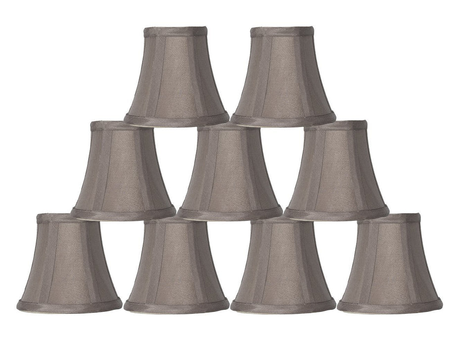 Silk 5-inch Bell Chandelier Lamp Shade - 9 Colors