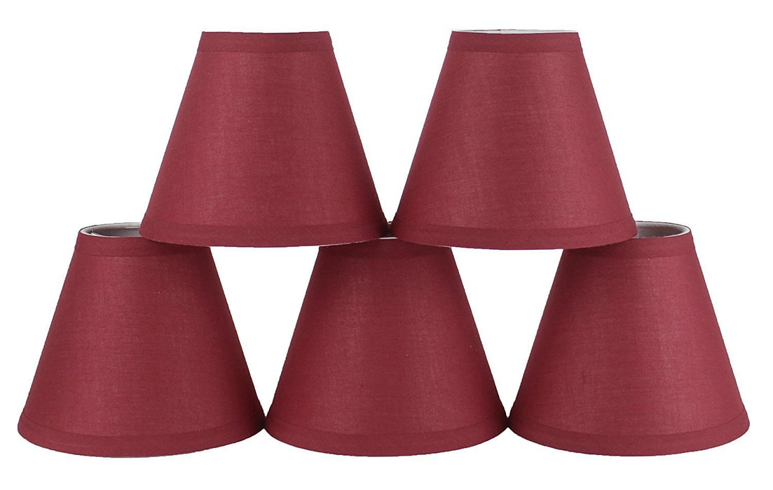 Cotton 6-inch Chandelier Lamp Shade - 4 Colors