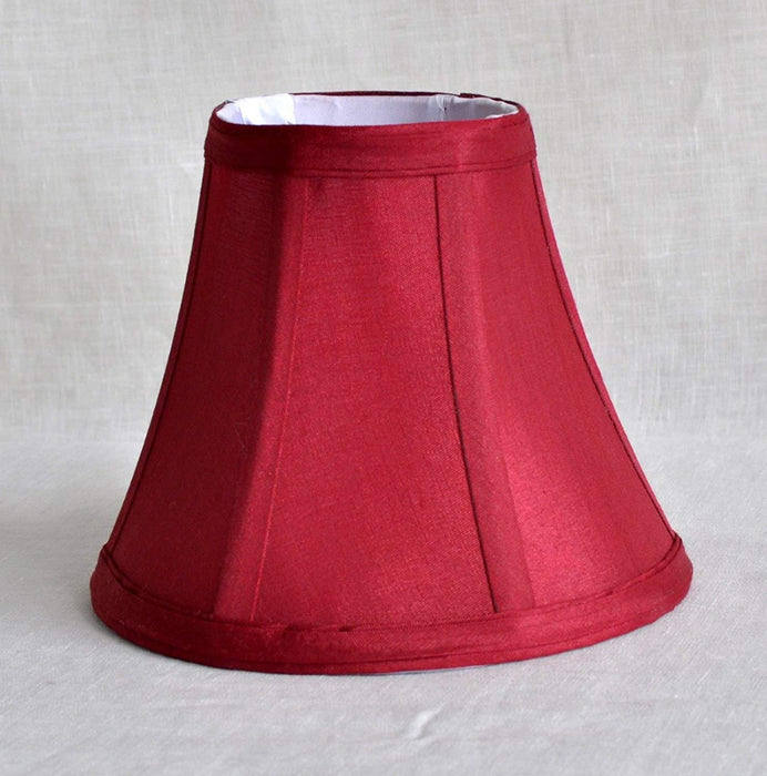 Urbanest Chandelier Lamp Shades 6-inch, Bell, Clip On, Burgundy