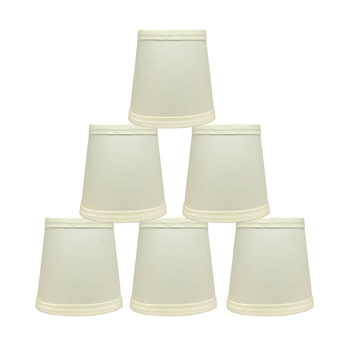 Cotton 4-inch Chandelier Lamp Shades - 4 Colors