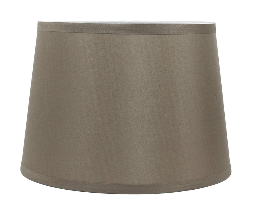 French Drum Faux Silk 12-inch Lampshade - 9 Colors