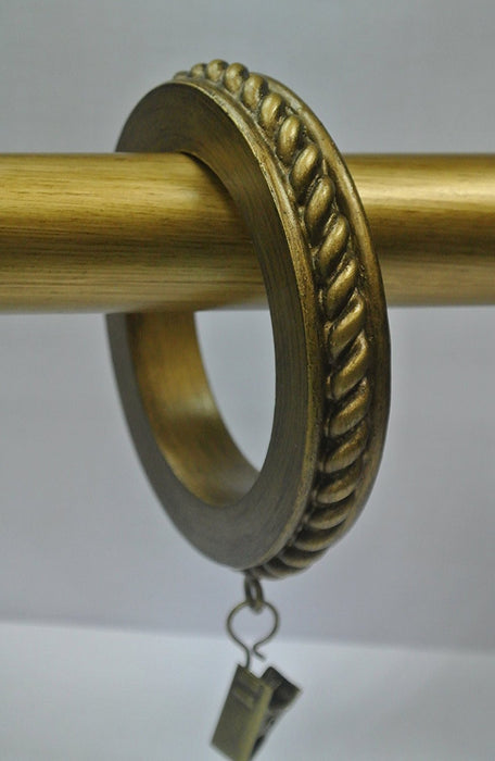Set of 4 Large Rope Designer Curtain Rings