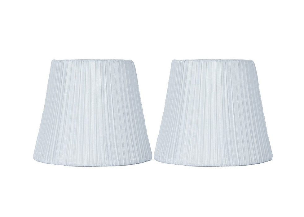 Box Pleated 5-inch Chandelier Lamp Shade - 7 Colors