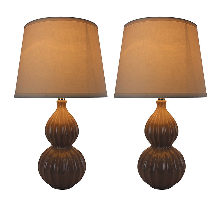 Aiden Table Lamps with Shades - 3 Finishes