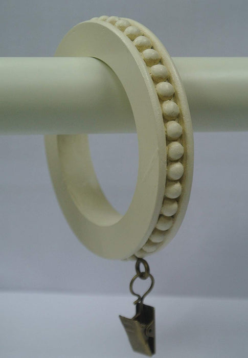 Urbanest Large Beaded Edge Designer Curtain Rings