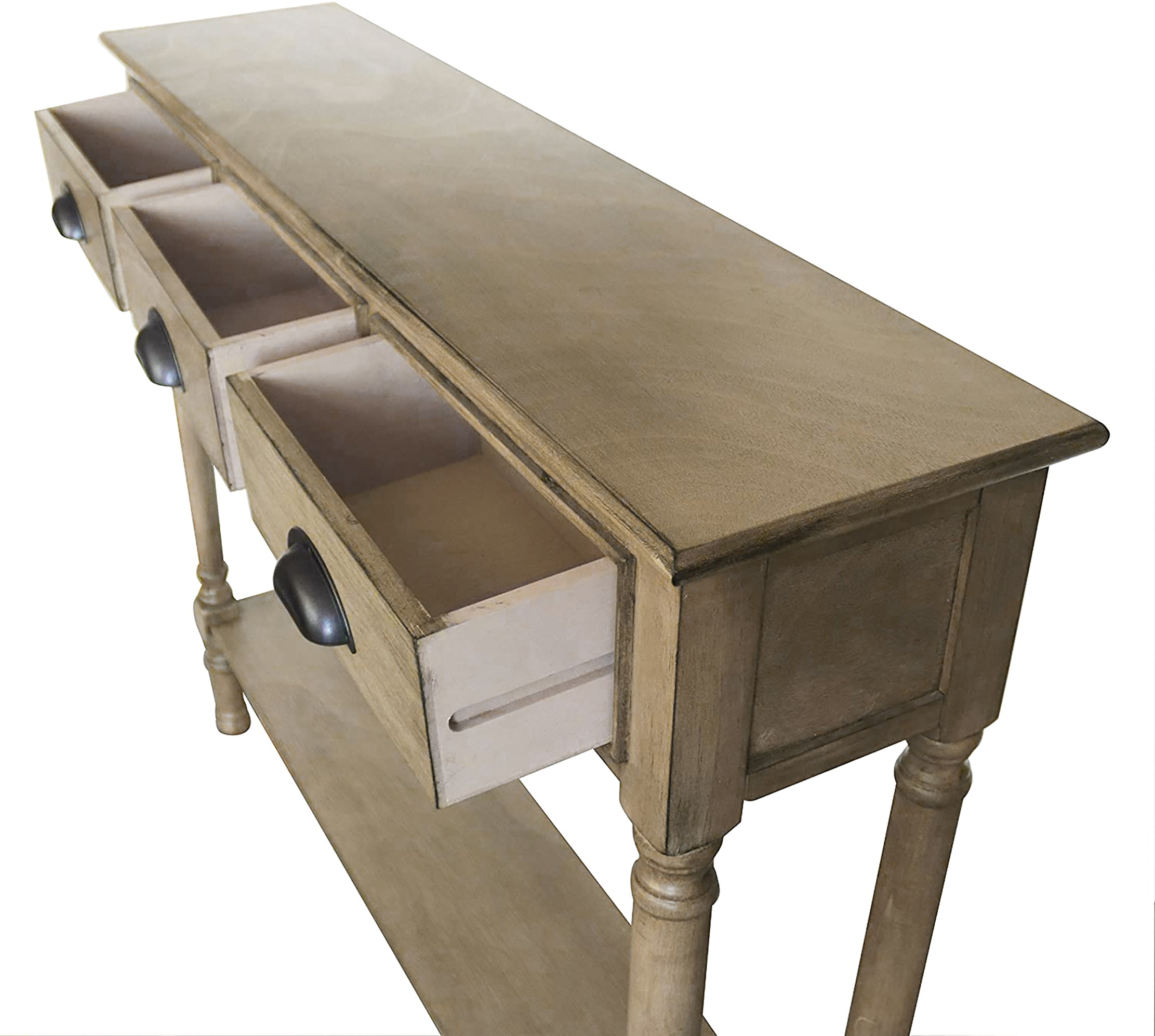 Burlington Console Table with 3 Drawers, 32-inch Tall, 39 1/2-inch Wid ...