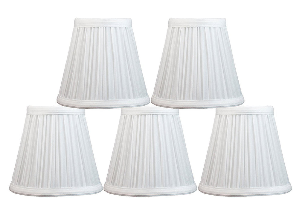 Mushroom Pleated 5-inch Chandelier Lamp Shade - 6 Colors