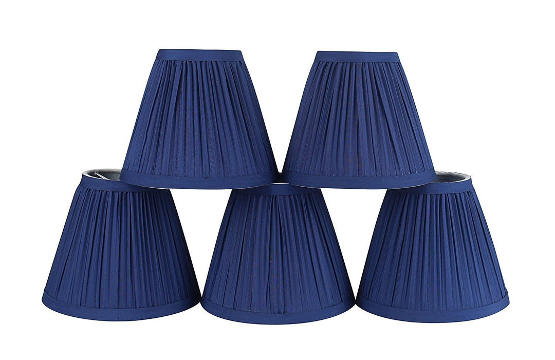 Mushroom Pleated 5-inch Chandelier Lamp Shade - 6 Colors