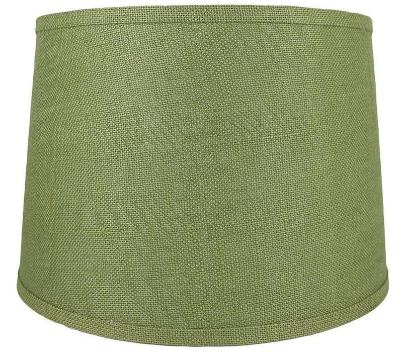 Burlap French Drum Lampshade - 10 Colors