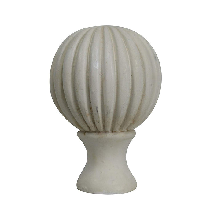 Urbanest Fluted Ball Lamp Finial, 2 1/8-inch Tall