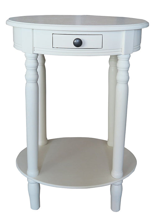 Woodbury Oval Accent Table with Drawer - 6 Finishes