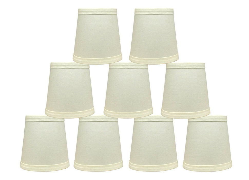 Cotton 4-inch Chandelier Lamp Shades - 4 Colors