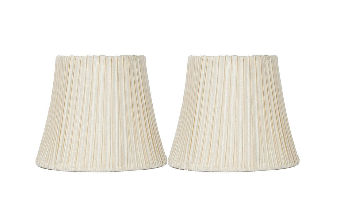 Box Pleated 5-inch Chandelier Lamp Shade - 7 Colors