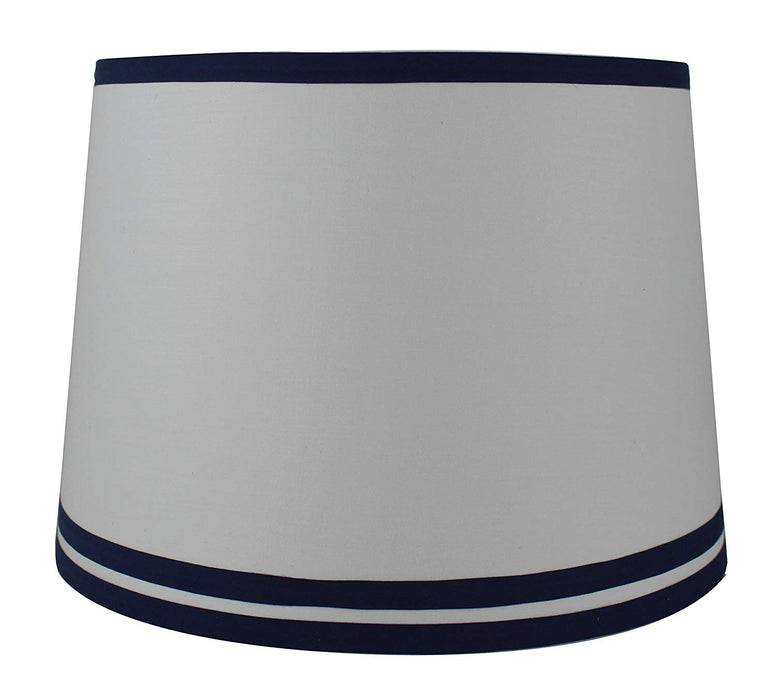 Urbanest White with Double Trim French Drum Lampshade