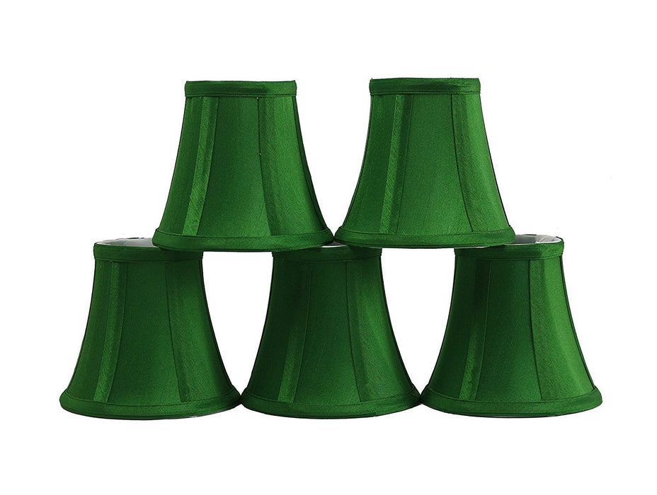 Silk 5-inch Bell Chandelier Lamp Shade - 9 Colors