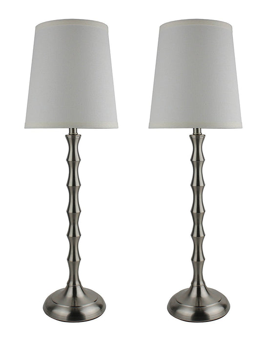 Set of 2 Bahama Bamboo Buffet Lamps, 26-inch Tall