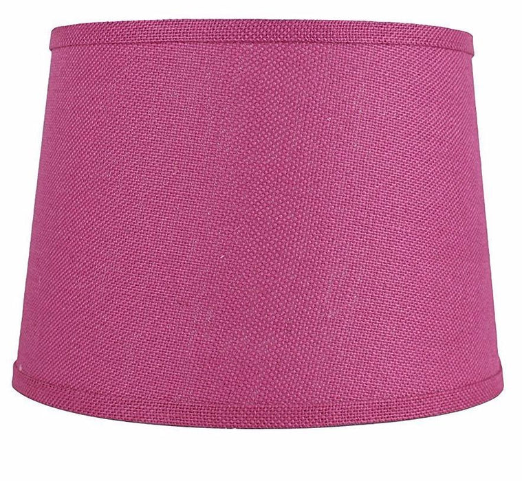 Burlap French Drum Lampshade - 10 Colors