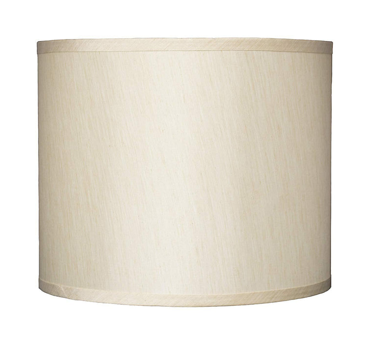 Faux Silk Drum Lampshade, 12-inch By 12-inch By 10-inch, Spider Fitter