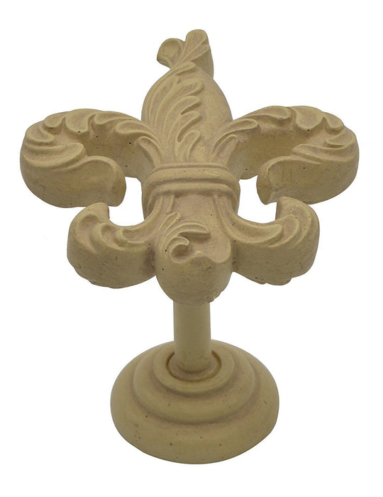 Fleur de Lis Medallion Drapery Holdback - 6 Finishes